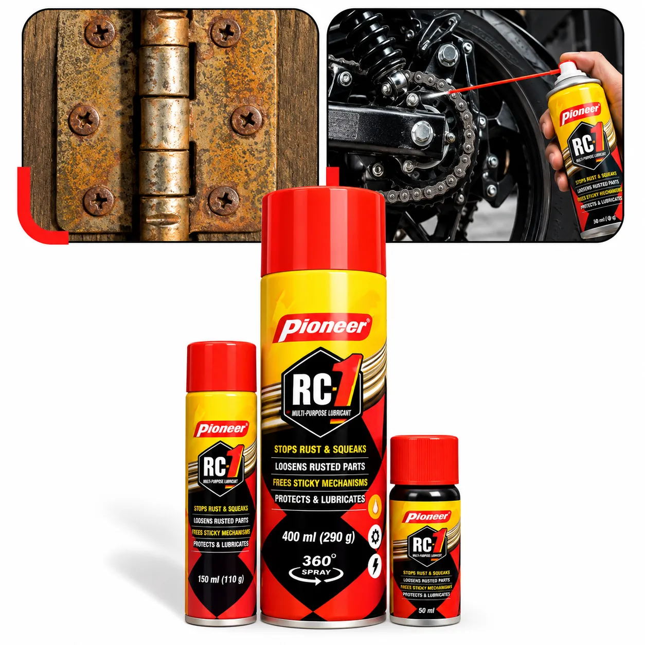 Pioneer RC-1 Lubricating Spray – Multi-Purpose Rust & Corrosion Protection